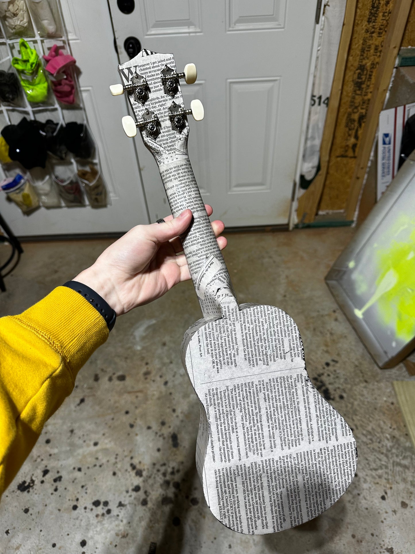 Newspaper Ukulele