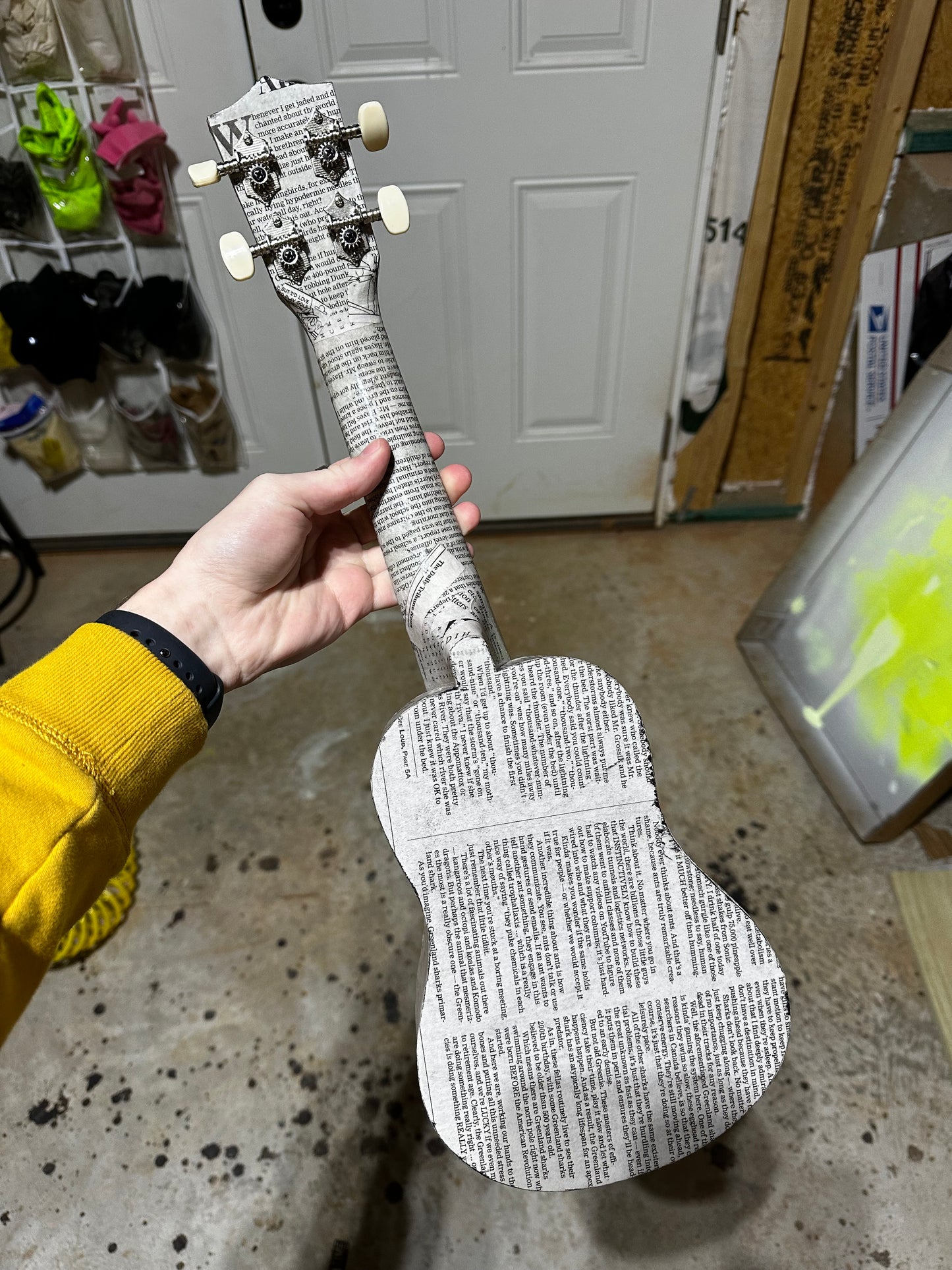 Newspaper Ukulele