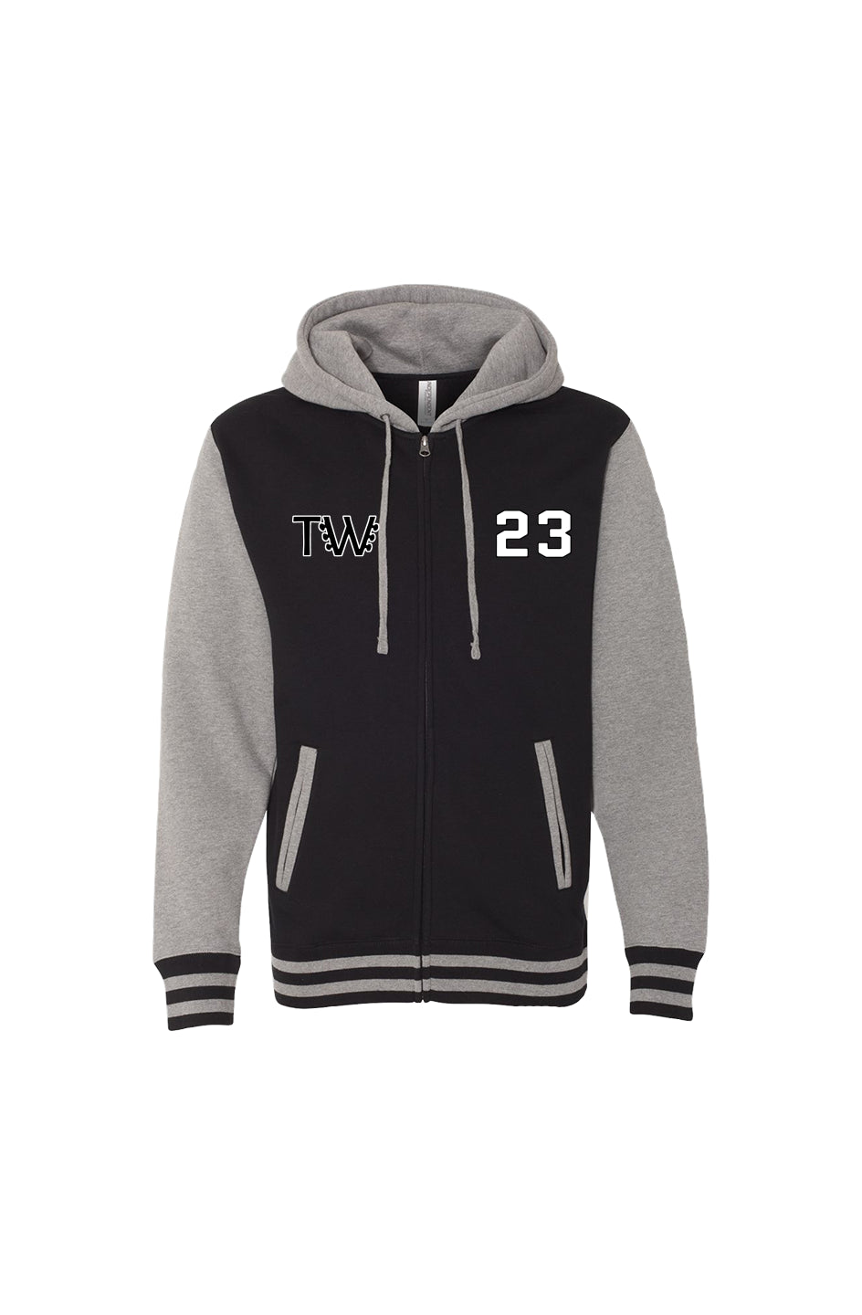 TLW 2023 varsity style zip up hoodie