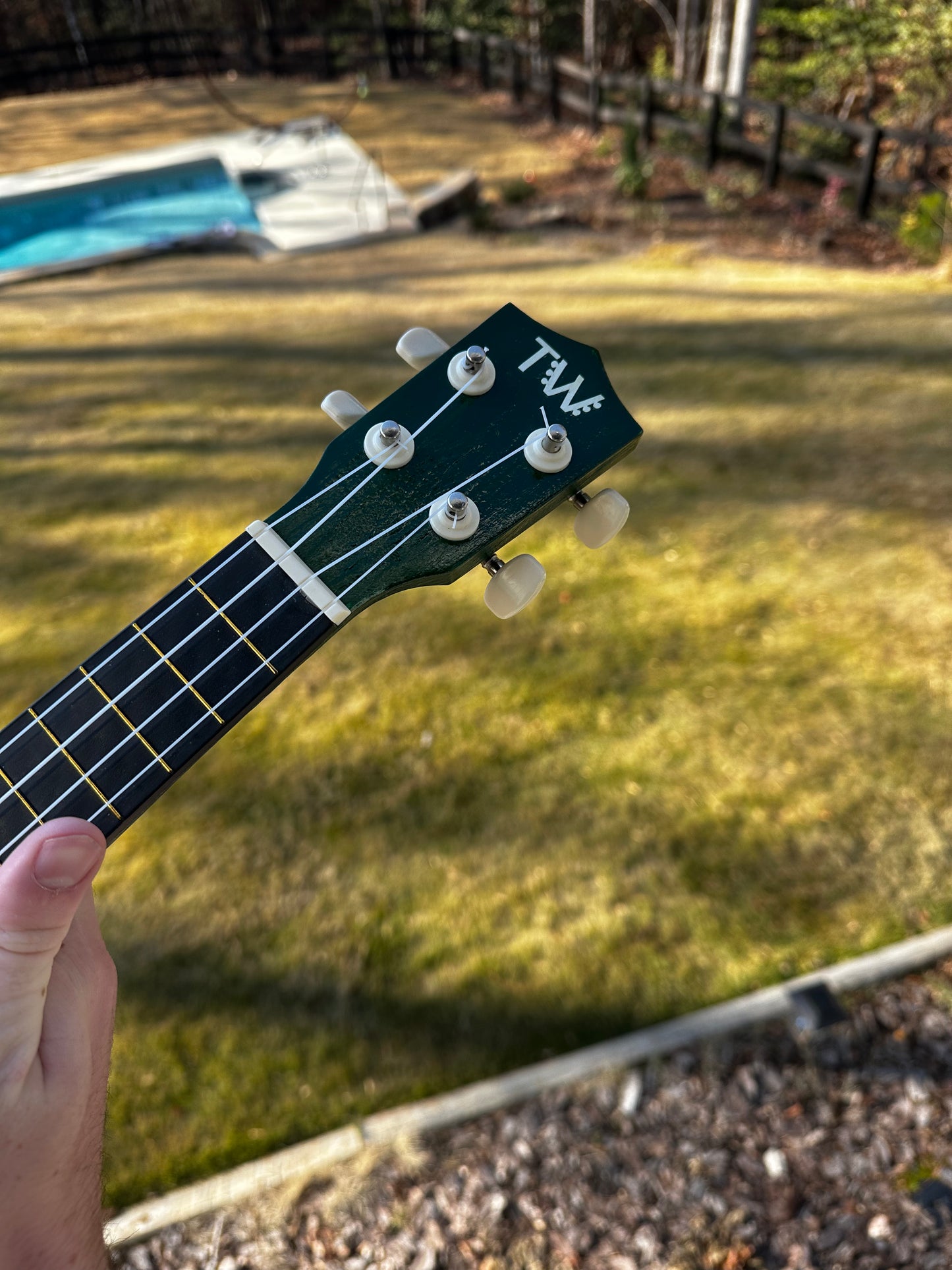 Green Flower Ukulele