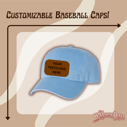 Customizable Baseball Caps